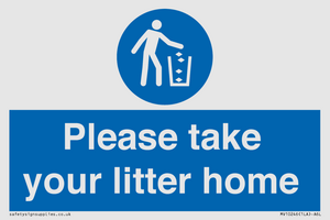 Please take your litter home